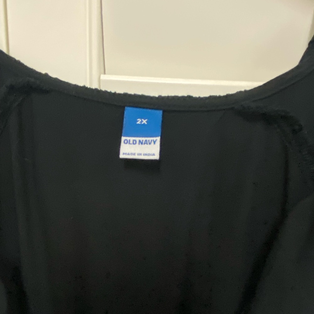 Old Navy Black Ruffle-Trim Mini Dress 2X - Picture 6 of 9